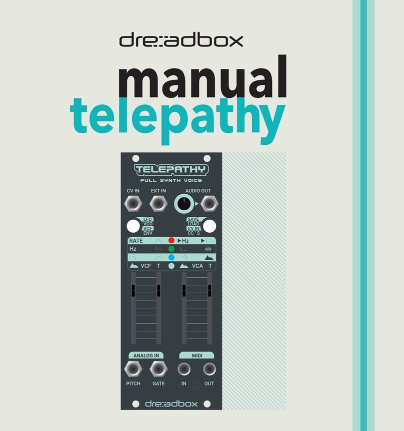 Dreadbox telepathy Manual de usuario