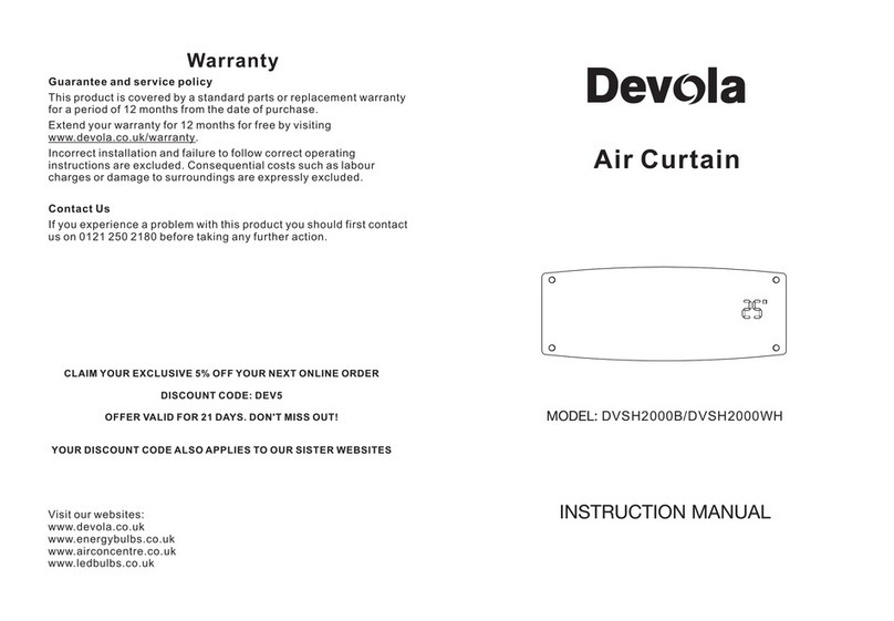 DEVOLA DVSH2000B Manual de usuario