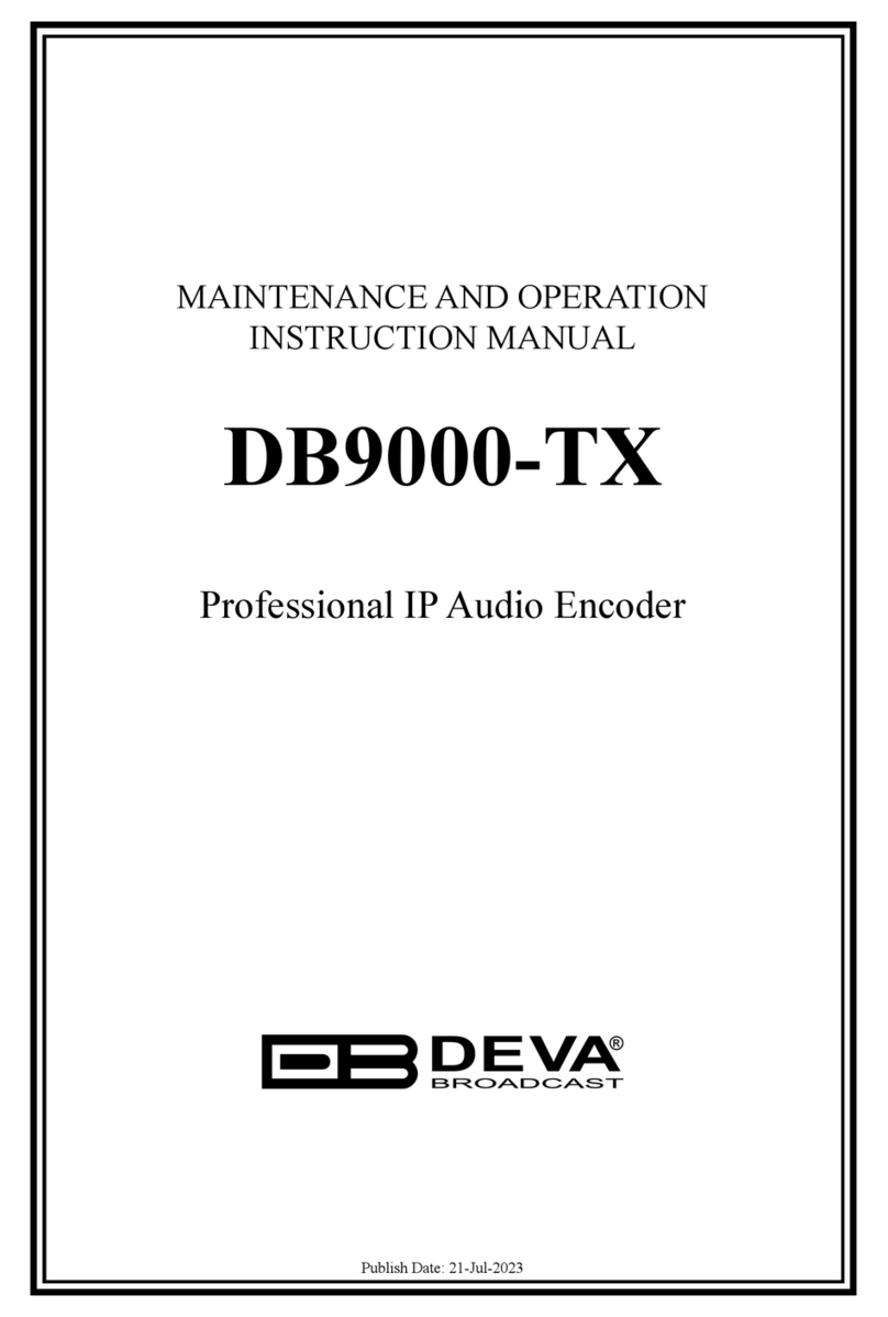 DEVA Broadcast DB9000-TX Manual de usuario