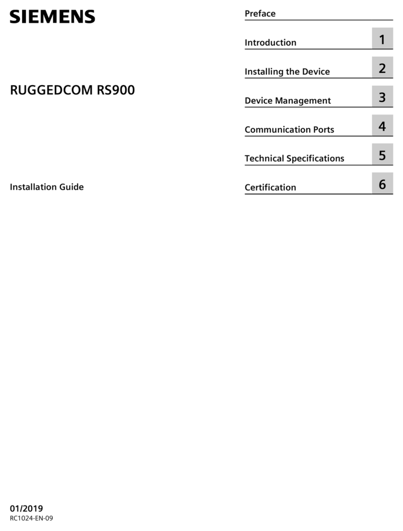 Siemens RUGGEDCOM RS900 Manual de usuario