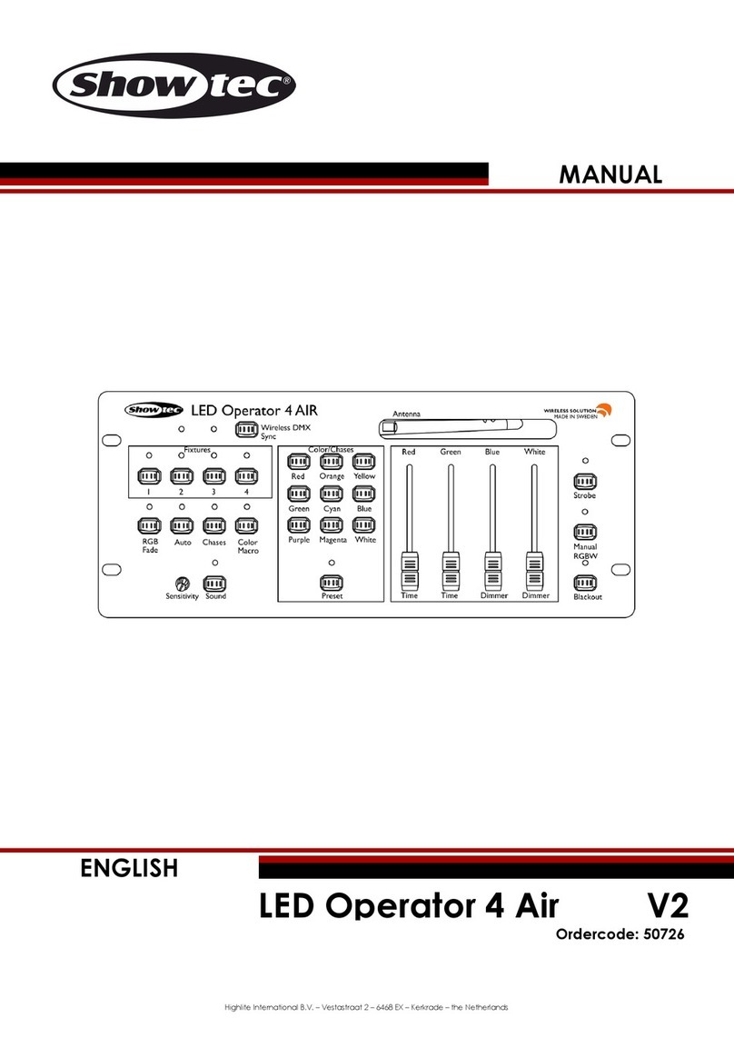 Show Tec LED Operator 4 Air V2 Manual de usuario Show Tec LED Operator 4 Air V2 Manual de usuario