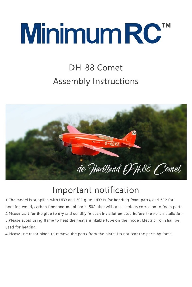 MinimumRC DH-88 Comet Manual de usuario