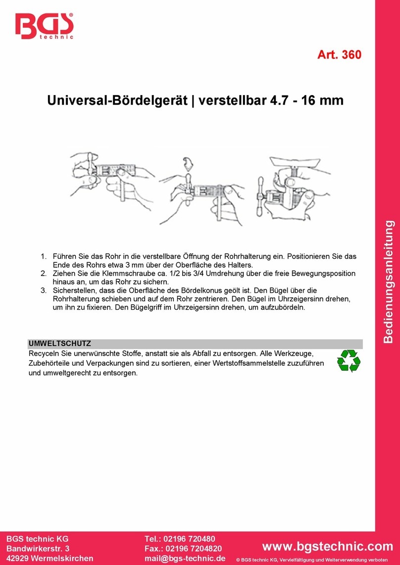BGS technic BGS 360 Manual de usuario BGS technic BGS 360 Manual de usuario