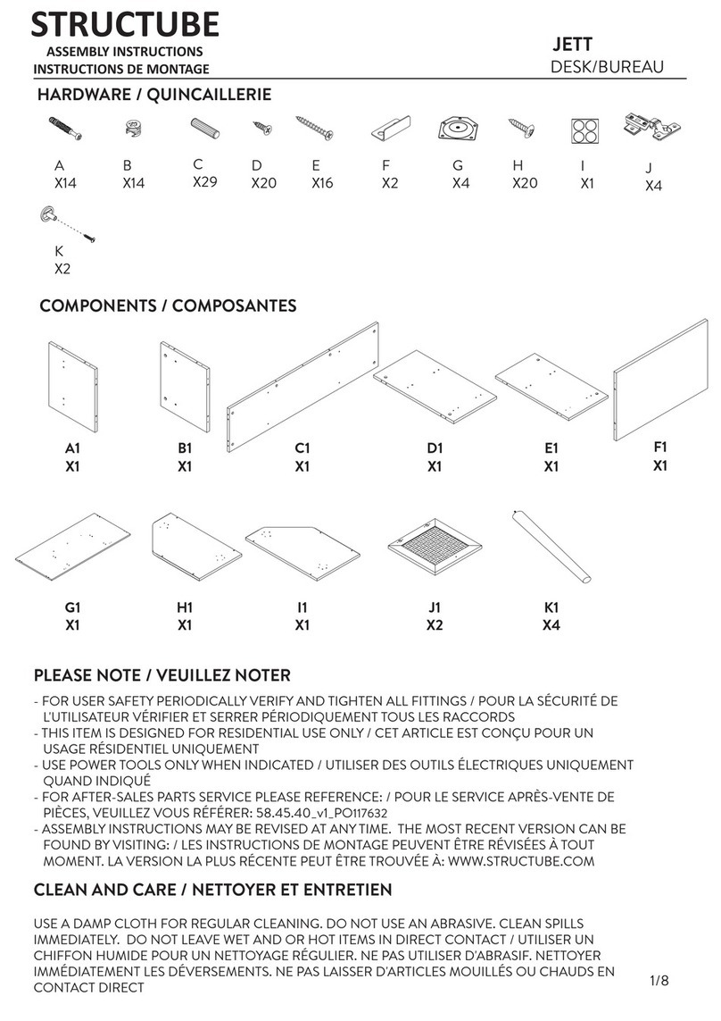 STRUCTUBE JETT Manual de usuario