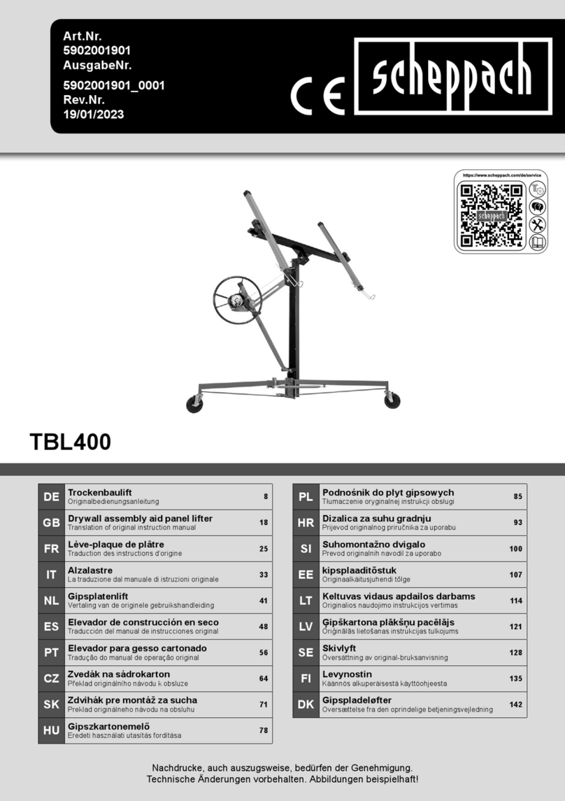 Scheppach TBL400 Instrucciones de uso