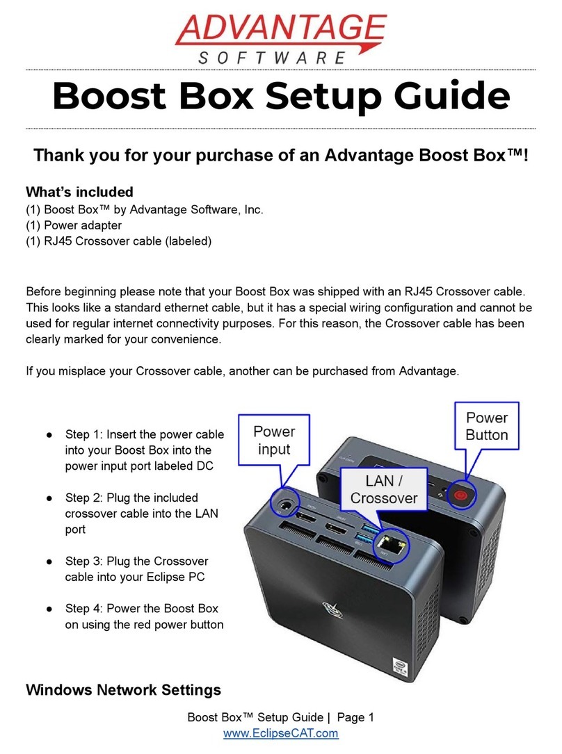 Advantage Boost Box Manual de usuario