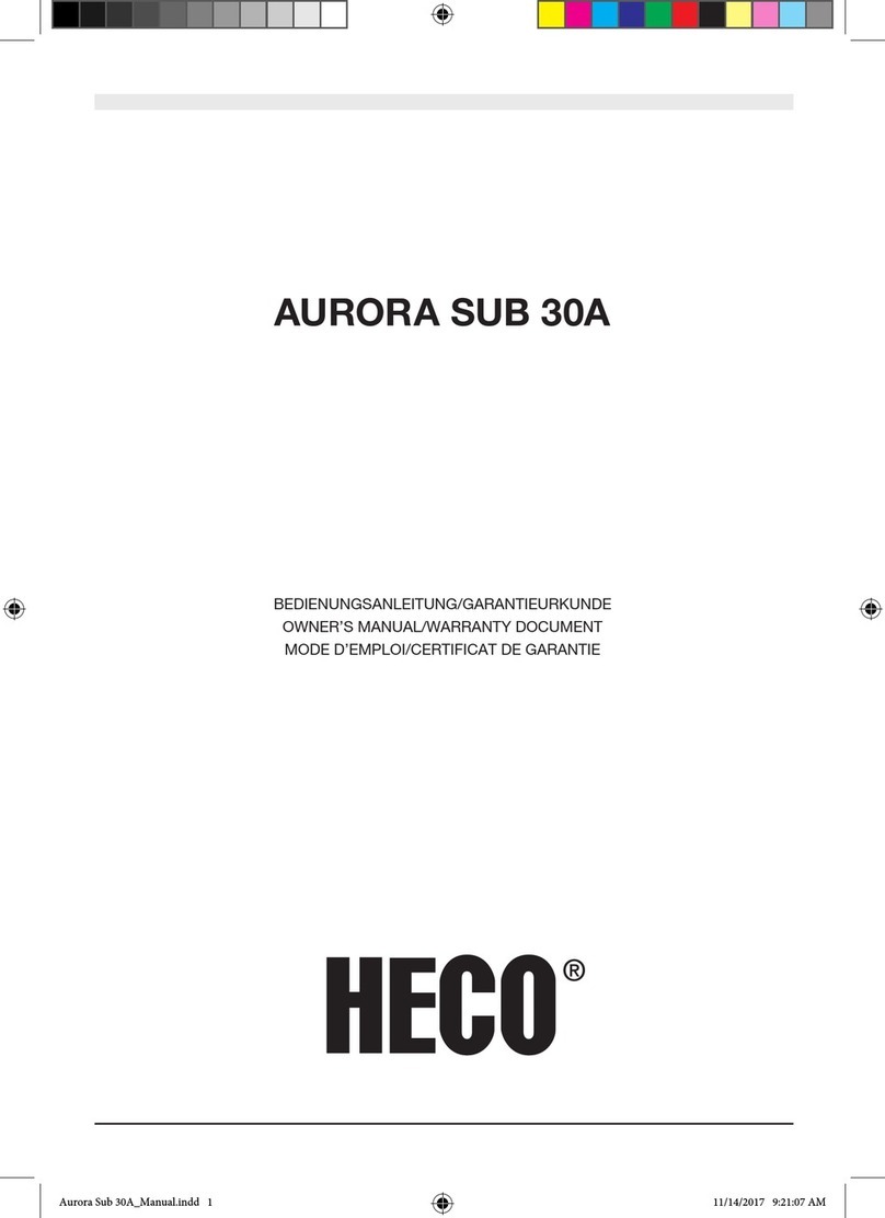 Heco AURORA SUB 30A Guía de planificación