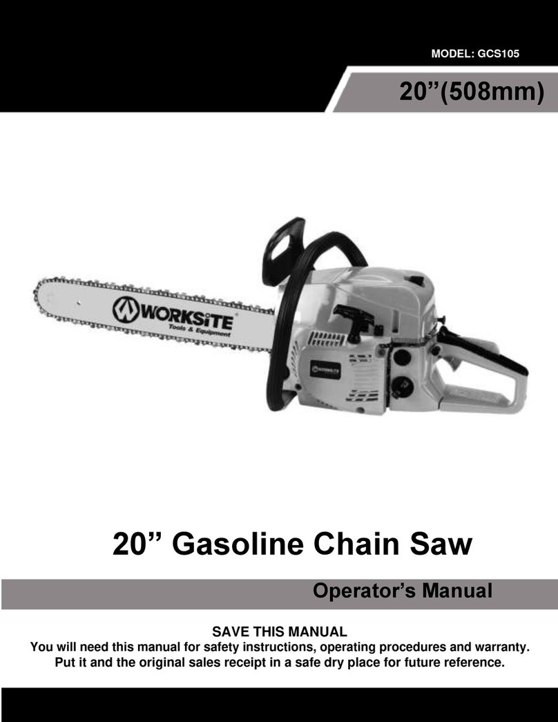 Worksite GCS105 Manual de usuario