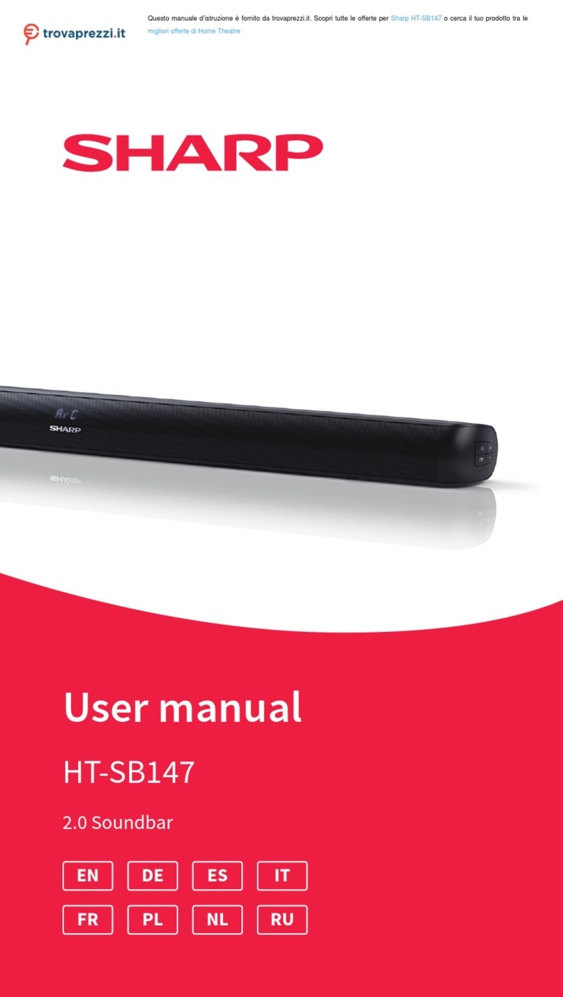 Sharp HT-SB147 Manual de usuario