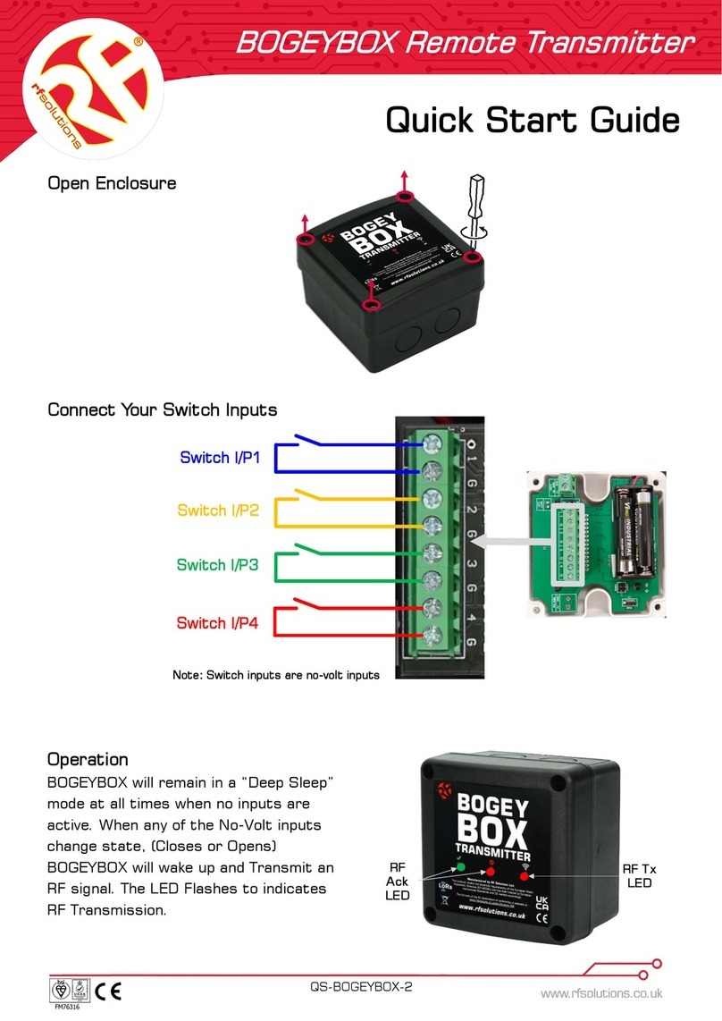 RF SOLUTIONS BOGEYBOX Manual de usuario