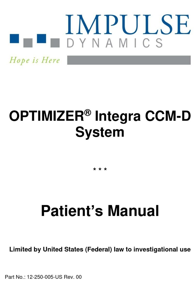Impulse Dynamics OPTIMIZER Integra CCM-D Manual de usuario