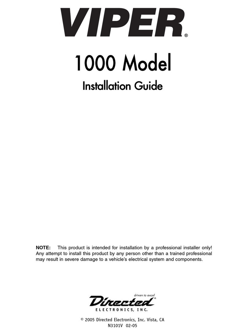Directed Electronics VIPER 1000 Manual de usuario Directed Electronics VIPER 1000 Manual de usuario