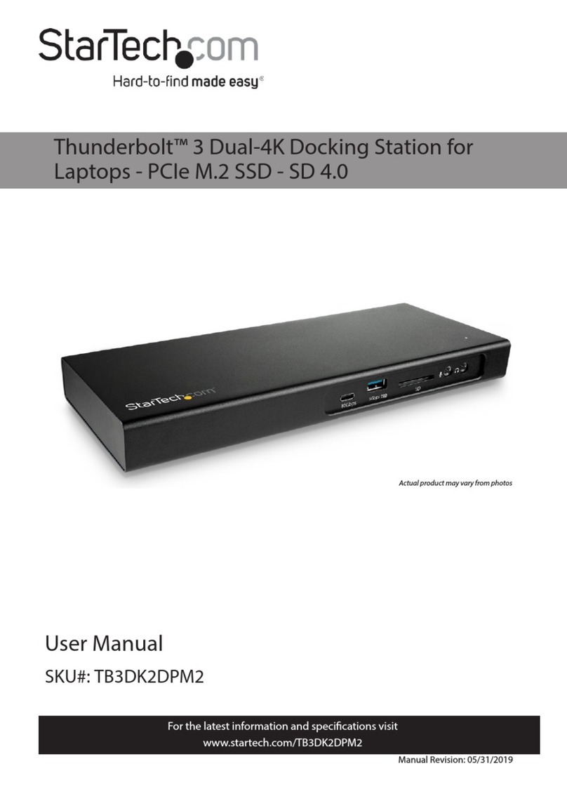StarTech.com TB3DK2DPM2 Manual de usuario