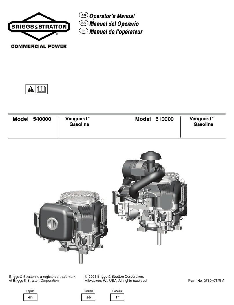Briggs & Stratton Vanguard 540000 Series Manual de usuario