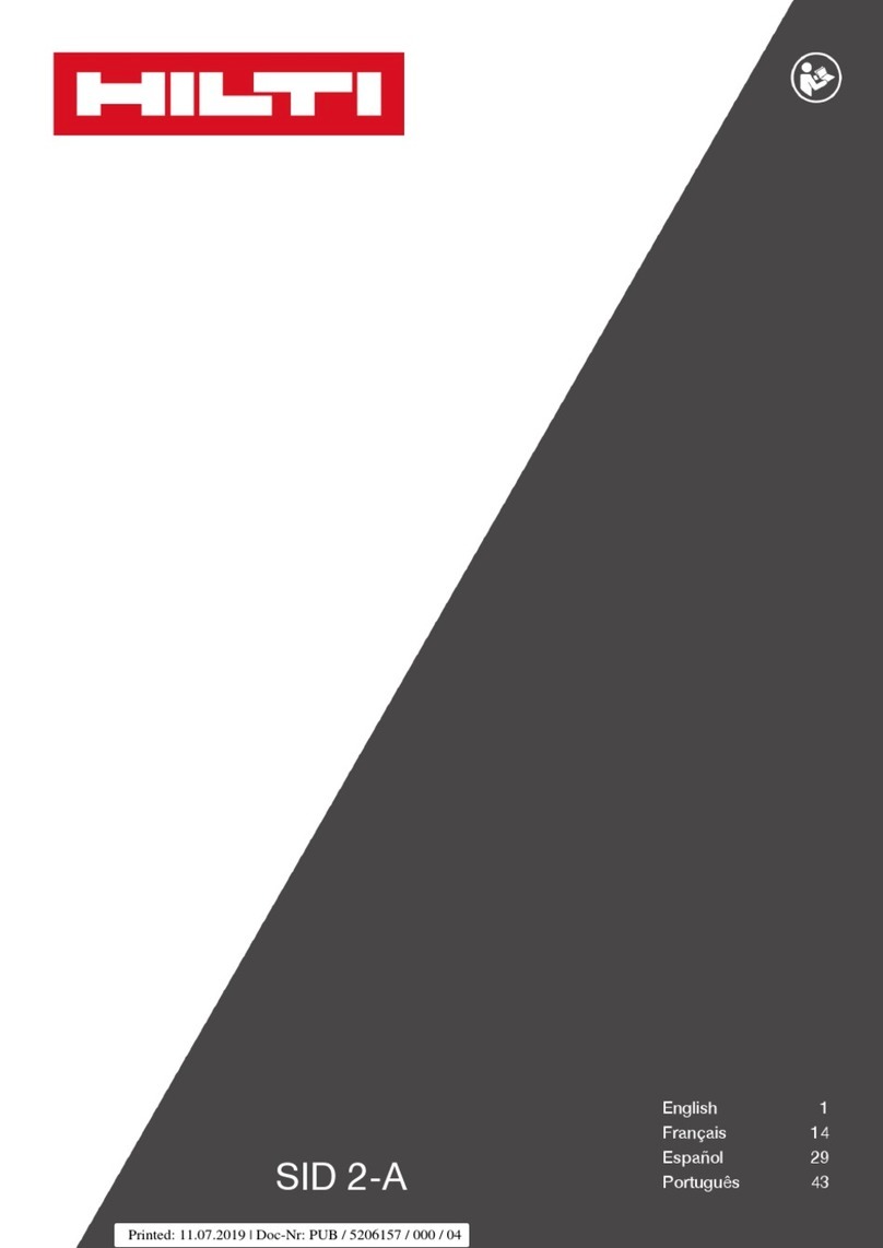 Hilti SID 2-A Manual de usuario