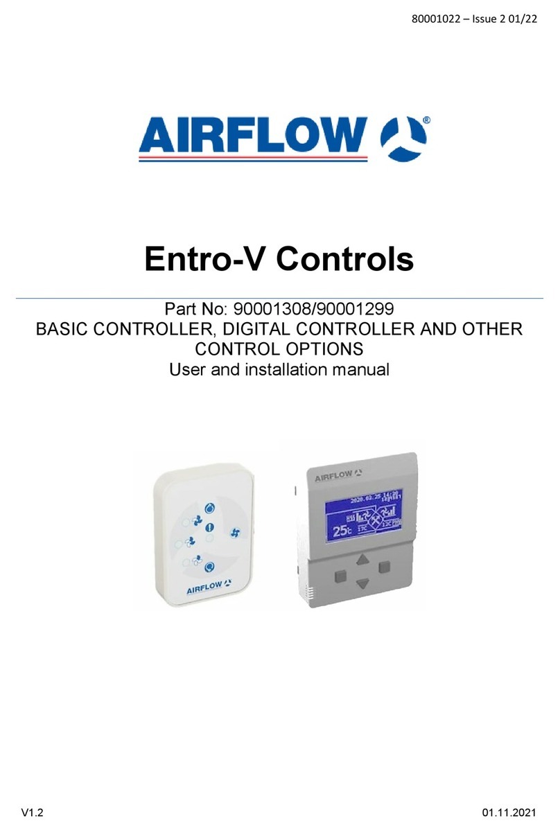 Airflow Entro-V Controls Manual de funcionamiento