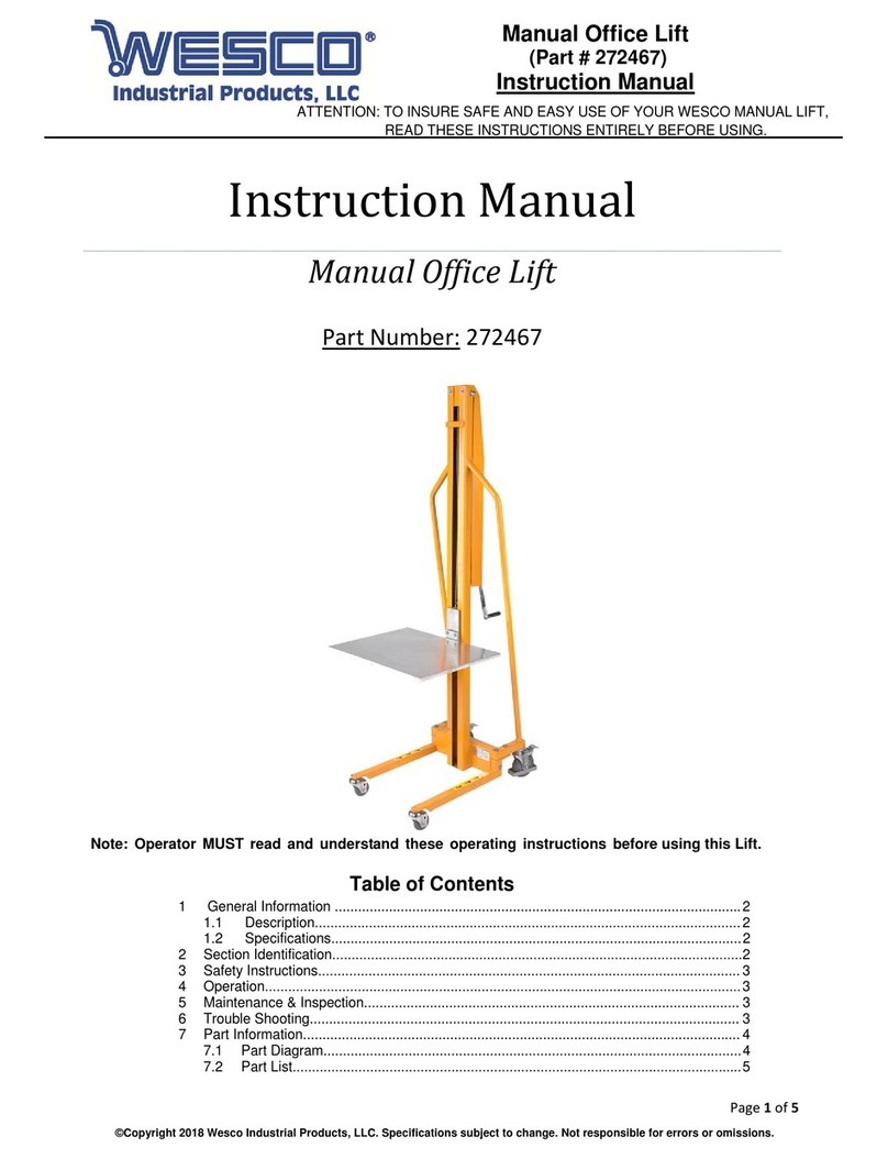 Wesco 272467 Manual de usuario