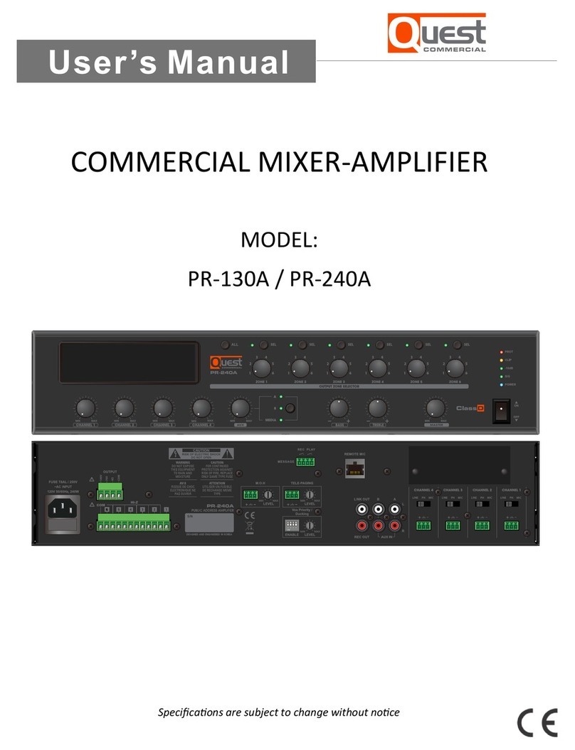 Quest Engineering PR-130A Manual de usuario