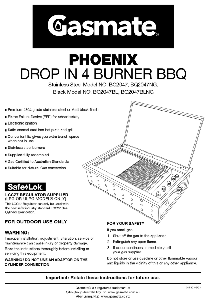 Gasmate PHOENIX BQ2047 Manual de usuario