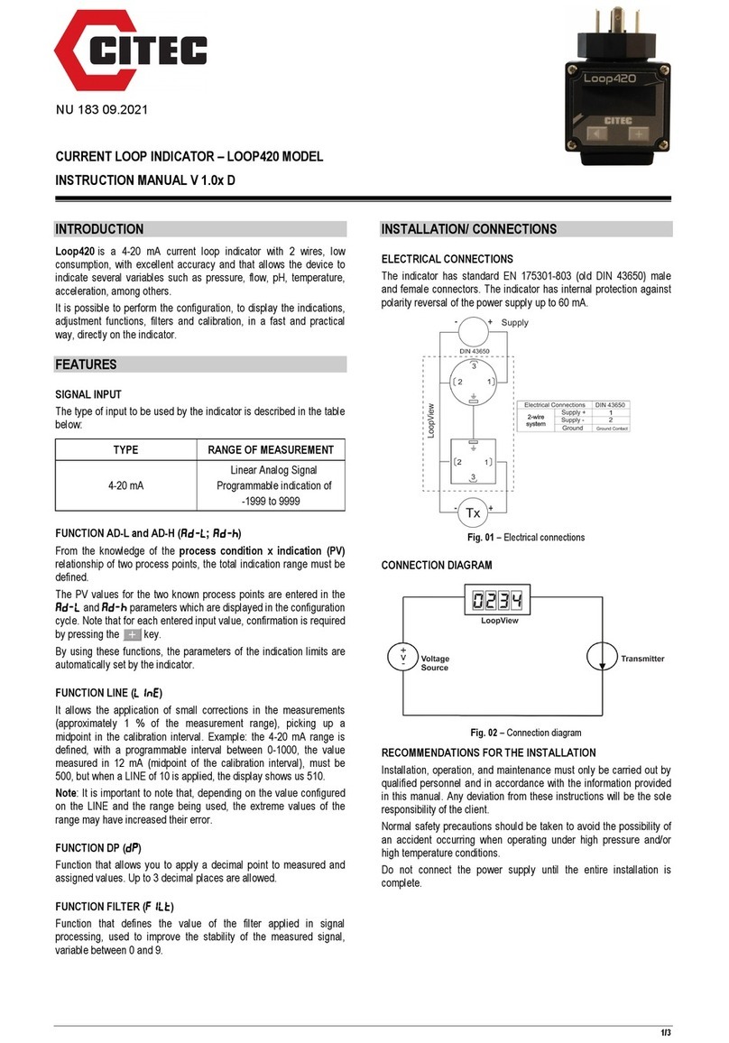 Citec LOOP420 Manual de usuario