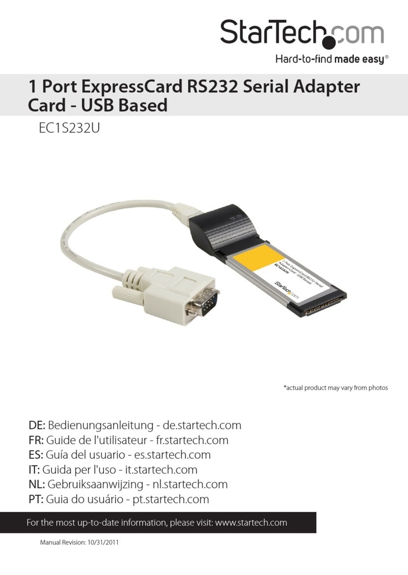 StarTech.com EC1S232U Manual de usuario