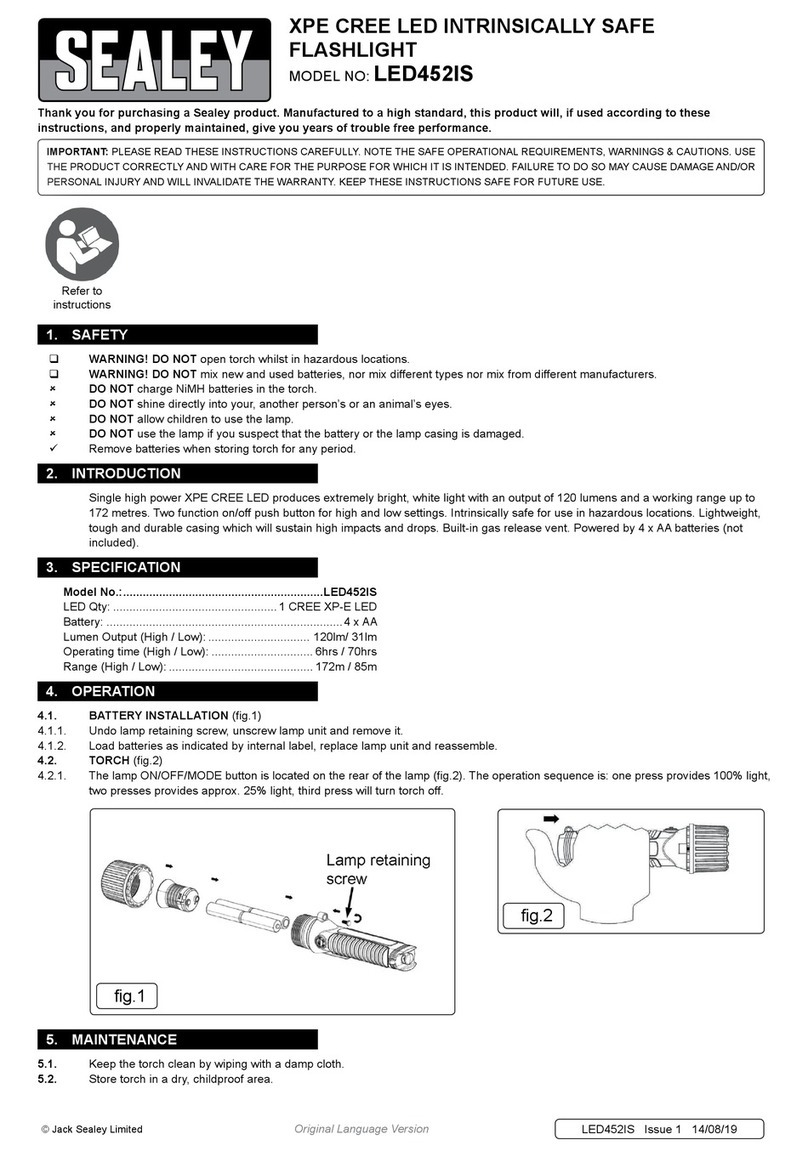 Sealey LED452IS Manual de usuario