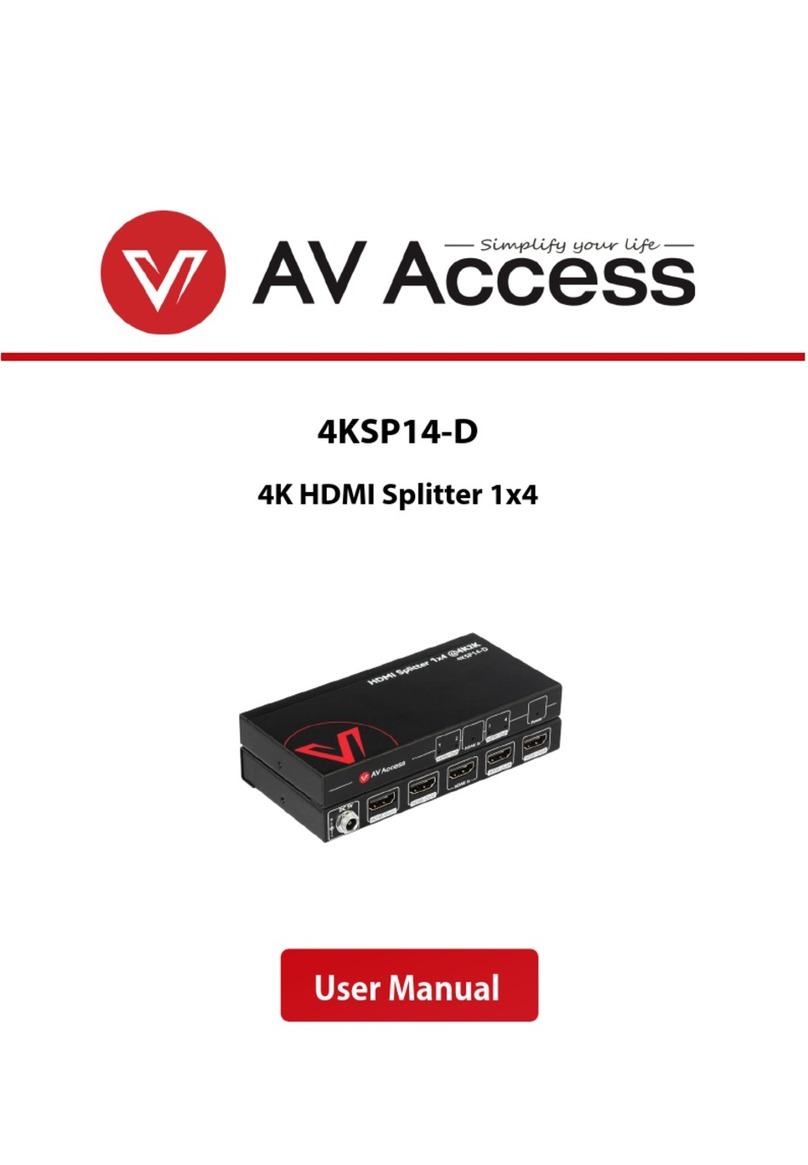 AV Access 4KSP14-D Manual de usuario