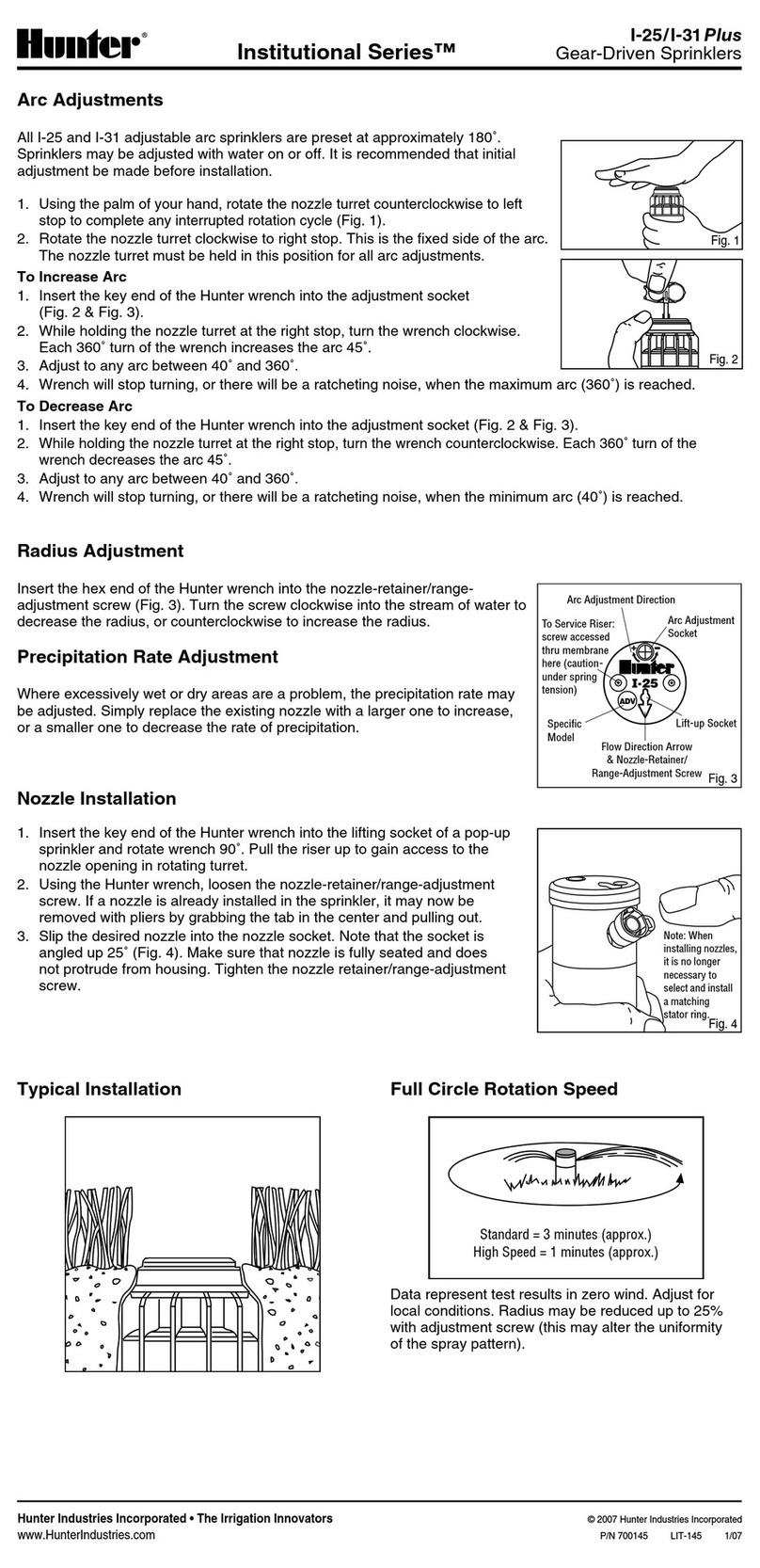 Hunter I-31 Plus Manual de usuario