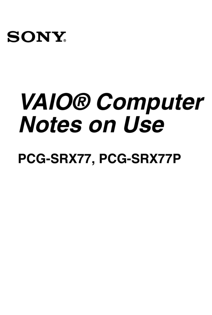 Sony PCG-SRX77 Instrucciones de funcionamiento