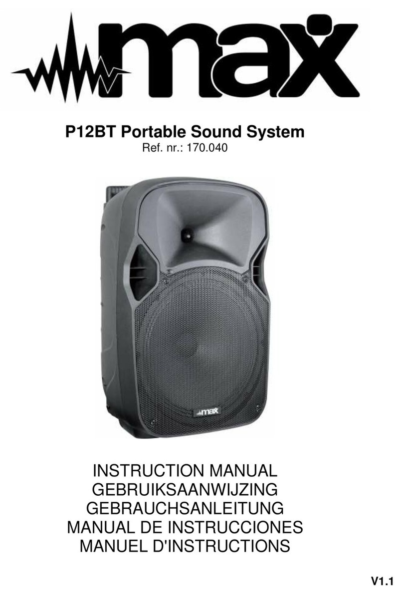 Max P12BT Manual de usuario