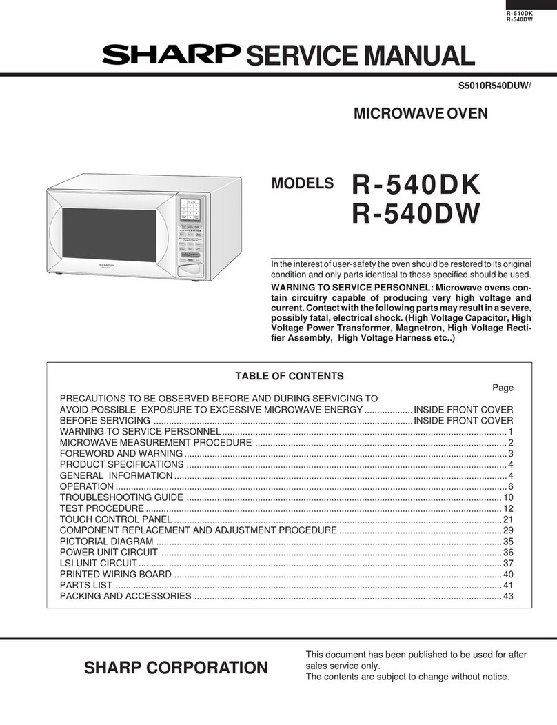 Sharp R-540DK Manual de usuario