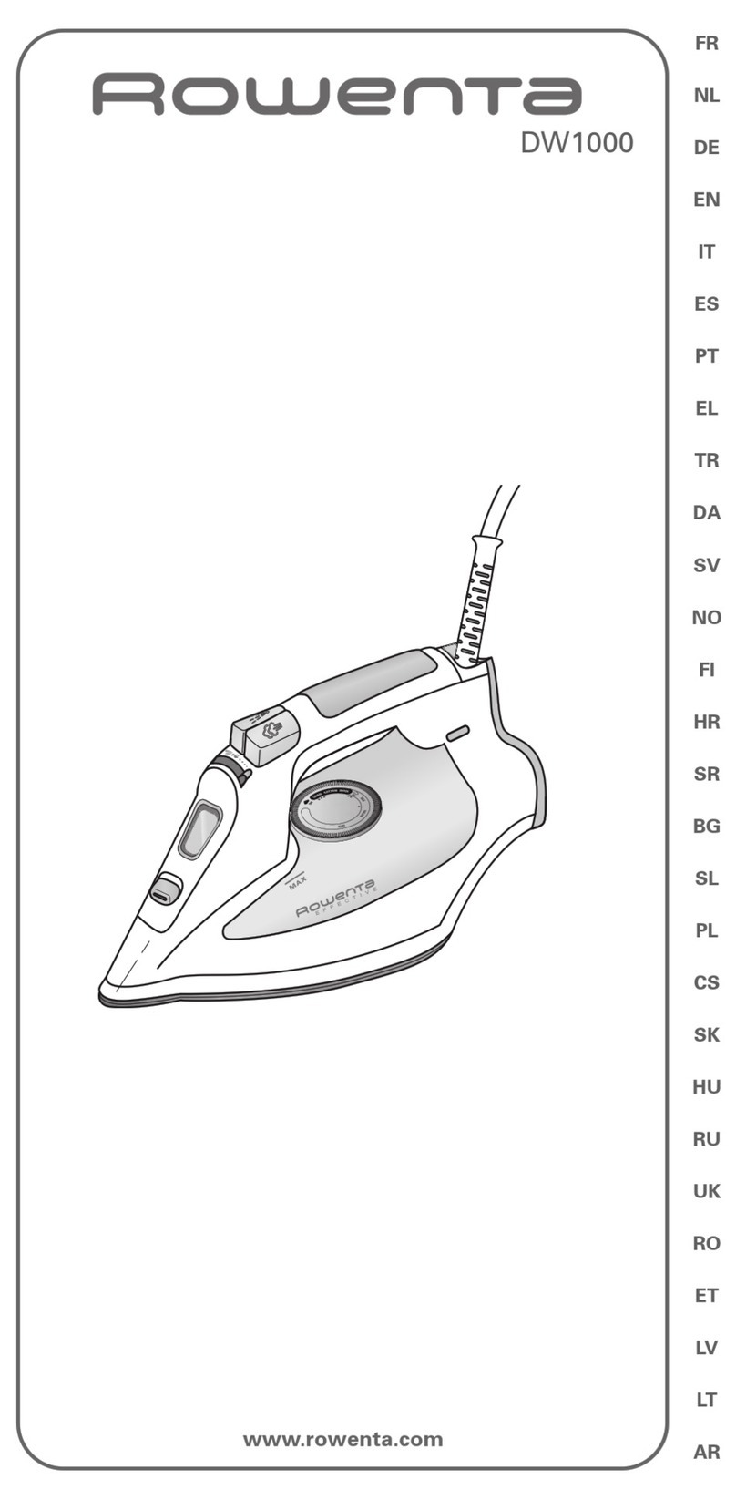 Rowenta EFFECTIVE DW1120 Manual de usuario