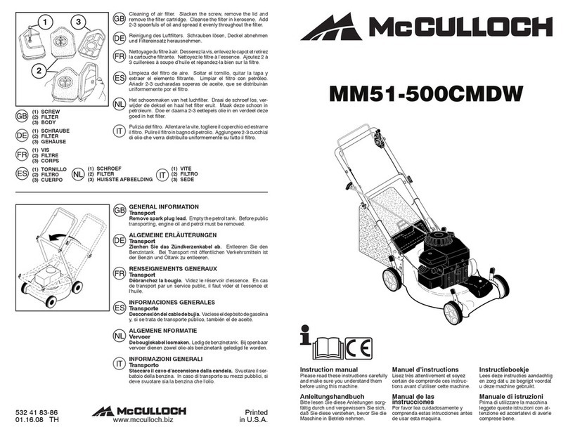 McCulloch MM51-500CMDW Manual de usuario
