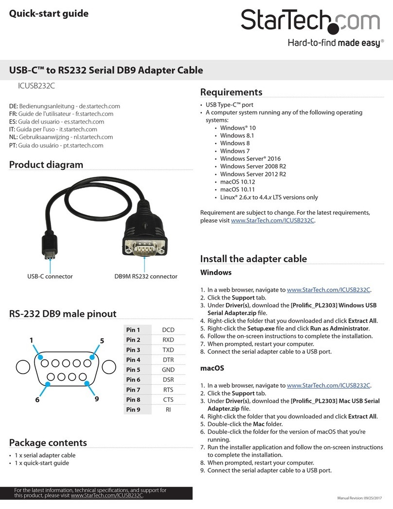 StarTech.com ICUSB232C Manual de usuario