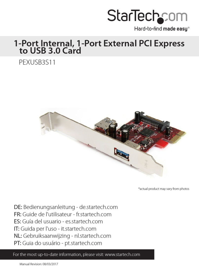 StarTech.com 8STPEXUSB3S11 Manual de usuario
