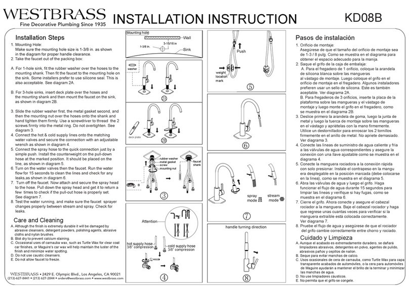 WESTBRASS KD08B Manual de usuario