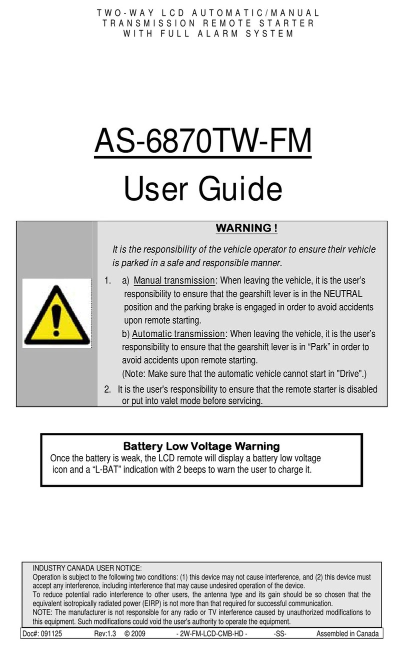 Directed Electronics AS-6870TW-FM Manual de usuario
