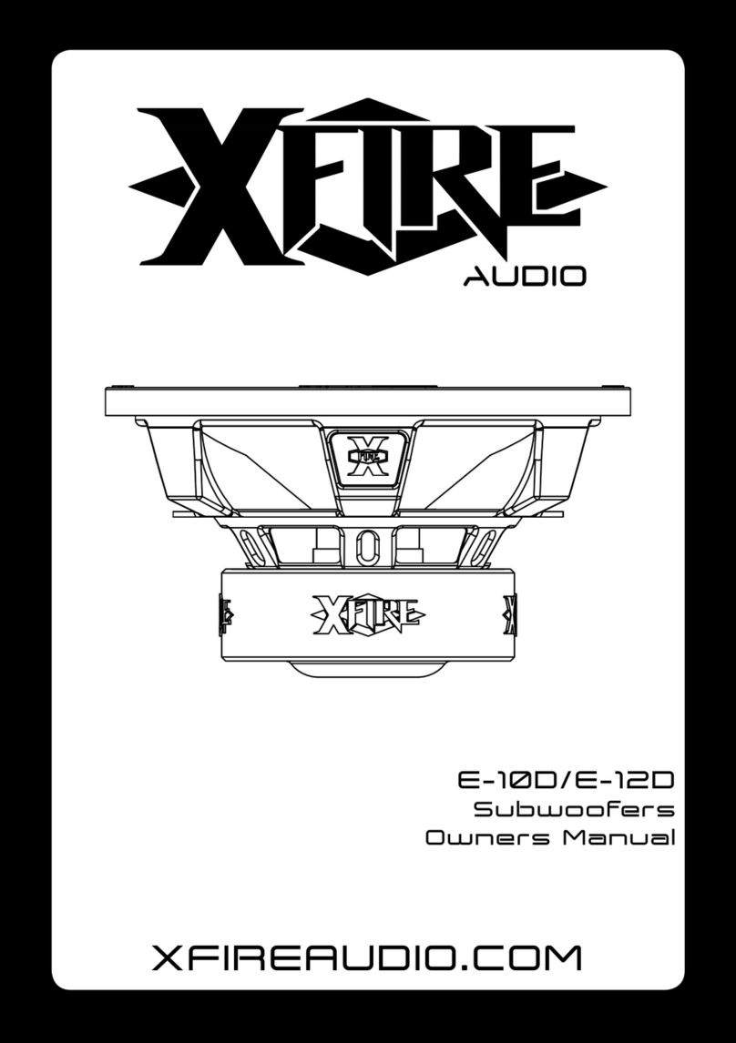 XFIRE AUDIO E-10D Manual de usuario