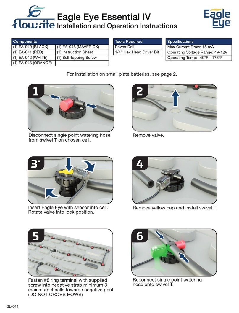 Flow-Rite Eagle Eye Essential IV Instrucciones de instalación Flow-Rite Eagle Eye Essential IV Instrucciones de instalación