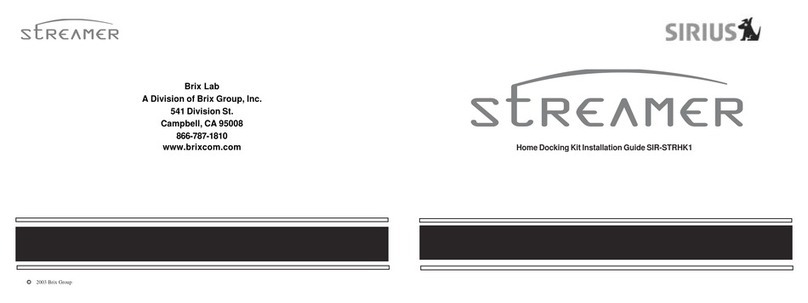 Brix Sirius Streamer Manual de usuario