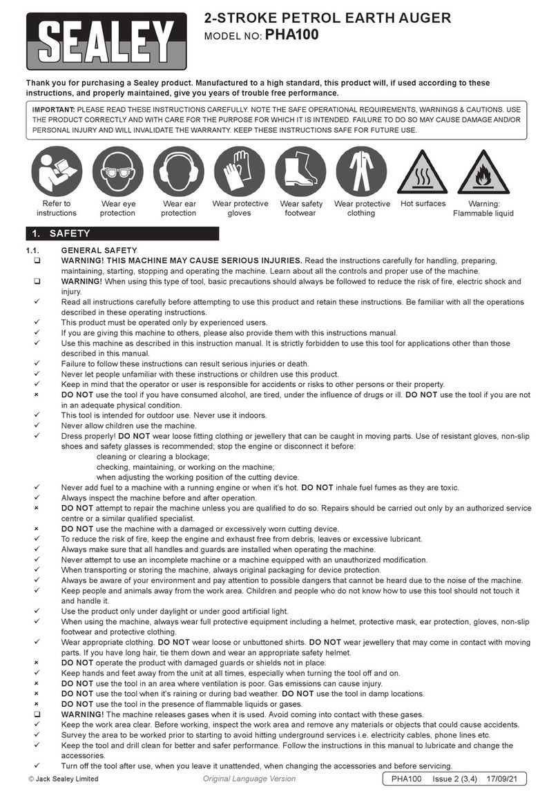 Sealey PHA100 Manual de usuario