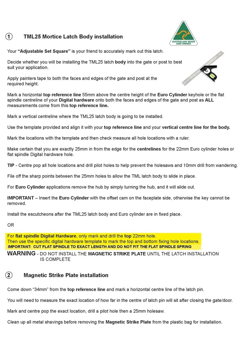 BDS TML25 Manual de usuario