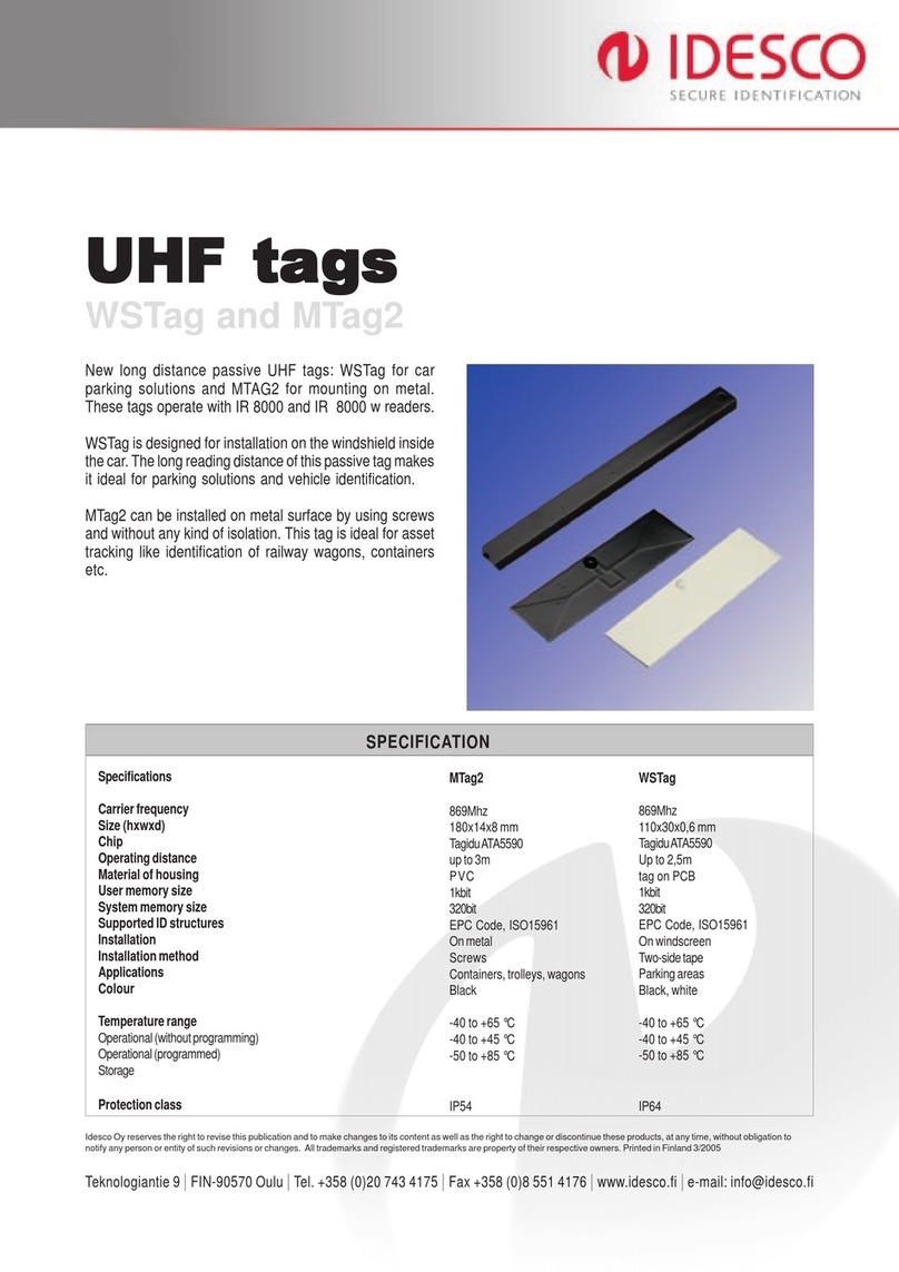 Idesco MTag2 Manual de usuario