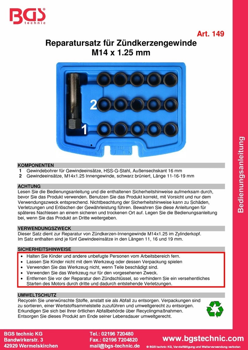 BGS technic 149 Manual de usuario