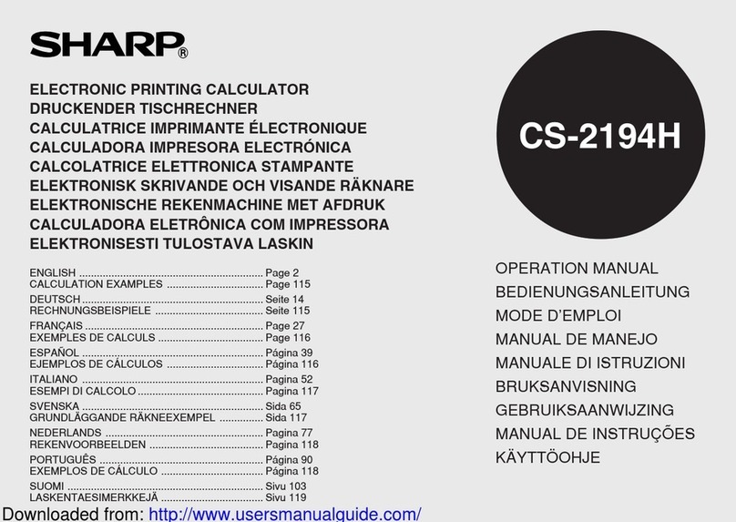 Sharp CS-2194H Manual de usuario